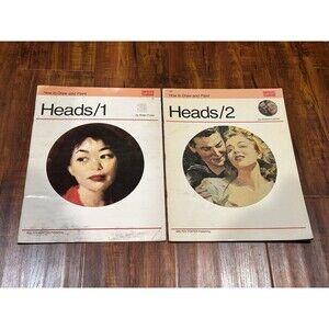 Lot of (2) Vintage Walter Foster How to Draw & Paint Heads 1 & 2 #17 & #197